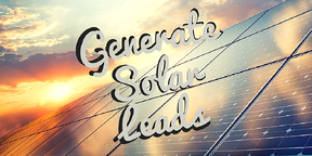how to generate solar leads